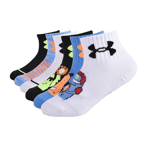 Under Armour boys Multi Pack Quarter Sock - Image 1