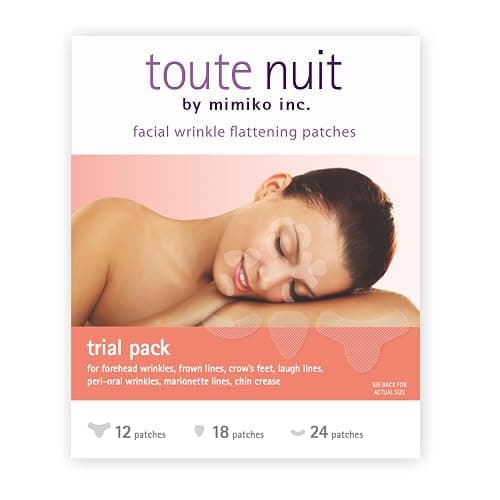 Toute Nuit Wrinkle Patches – Trial Pack – Face Tape for Forehead, Eyes & Mouth – Hypoallergenic Anti Wrinkle Patches – 54 Count, Made in USA thumbnail 2