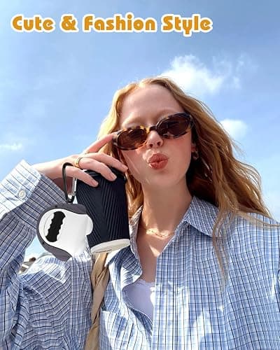 Boaretiu for Airpods 4th 2024 Case Cute Cartoon Kawaii - with Keychain Funny Design Cover Shell for Girls Teens Women Cases for Air Pods 4th, Shark thumbnail 5
