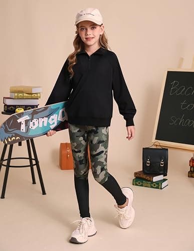GRACE KARIN Girls Fall Outfit Teen 2 Piece Sweatshirt Sweatpant Back To School Tracksuit Fashion Cute Clothes Size 6-12 thumbnail 3
