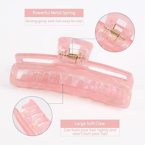 Jayongnee Nonslip French Large Hair Clips for Women Girls, Strong Hold Hair Jaw Clamps for Thin/Medium Thick Hair thumbnail 5