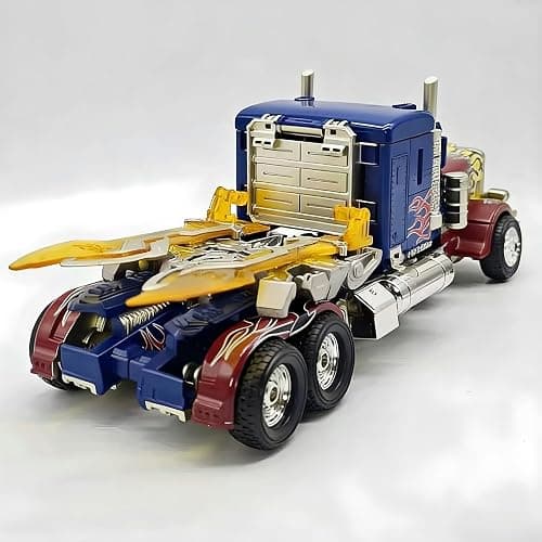 GERYNS Deformation Oversize Toy Action Figure Truck 12.6 Inches | Large Size Deformable Robot with Extra Interchangeable Head Gear Joints Alloy Parts for Adults Kids Ages 6+ thumbnail 9
