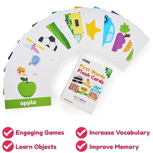 Flash Cards For Toddlers Age 1 2 3 | First Words Flash Cards for Kids | Toddler Baby Flashcards | 101 Unique Toddler Learning Cards | From 12 months | Language & Speech Development Toys thumbnail 2