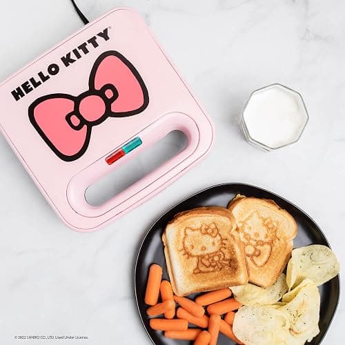 Uncanny Brands Hello Kitty Grilled Cheese Maker- Panini Press and Compact Indoor Grill - Image 1