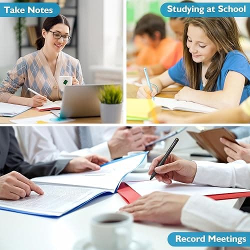 AECHY 3 Pack Gravity Sensing Auto-Retractable Ballpoint Pens, Quick Dry Black Ink Pens 0.5mm Fine Point, Smart Lock Mechanism, Drop-Proof Design, Ultra-Smooth Writing for Office,School,Nurses thumbnail 7