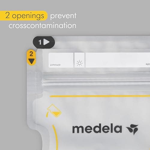 Medela Easy Pour Breastmilk Storage Bags 200 Count 7oz/210ml Disposable, Leakproof, Fast Freeze, Breast Milk Protection Recyclable & BPA Free (Pack of 6) thumbnail 5