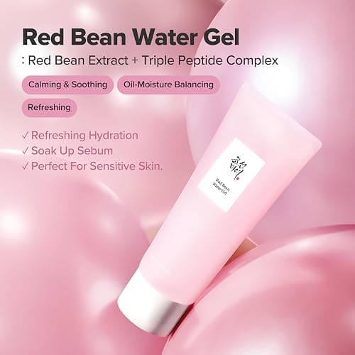 Beauty of Joseon Red Bean Water Gel Hydrating Peptide Hydro Boost Moisturizer for Acne Prone Dry Skin, Korean Skin Care for Men and Women, 100ml, 3.38 fl.oz thumbnail 2