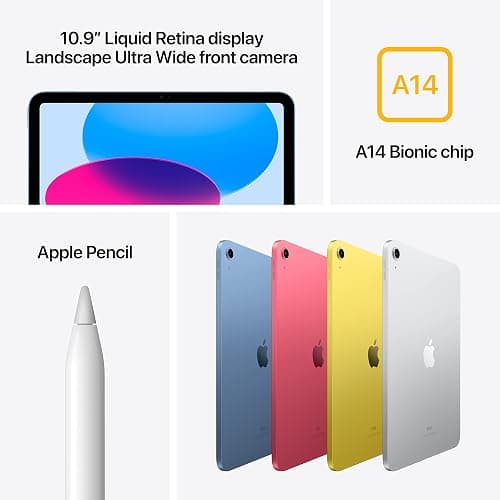 2022 Apple iPad (10.9-inch, Wi-Fi + Cellular, 256GB) - Pink (Renewed Premium) thumbnail 3