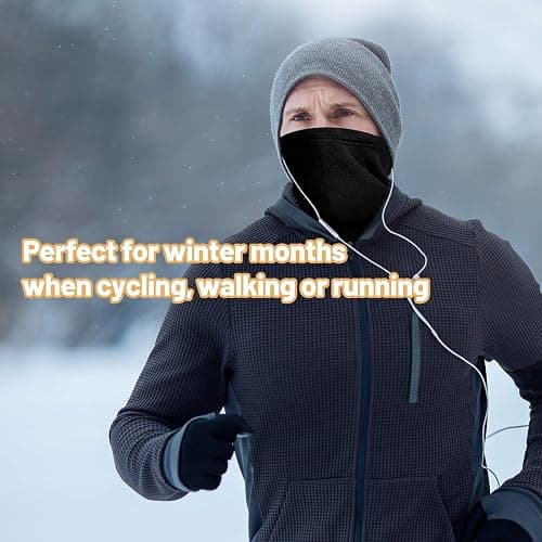 FEIKELUN Winter Neck Warmer,Snood,Windproof Snoods for Men Women,Thermal Neck Gaiter with Soft Fleece Lined Double-Layer Infinity Ski,Gifts for Men,Heated Scarf for Running,Motorcycle,Cycling thumbnail 4