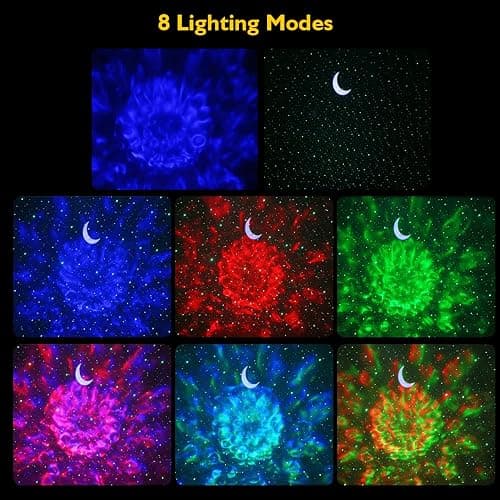 Star Projector,Rusoso Galaxy Projector Light with Nebula,3 in 1 Night Light Kids w/Touch Control & Voice Control & Music Speaker,for Kids Adults Bedroom/Party/Game Rooms/Home Theatre/and Night Light thumbnail 7