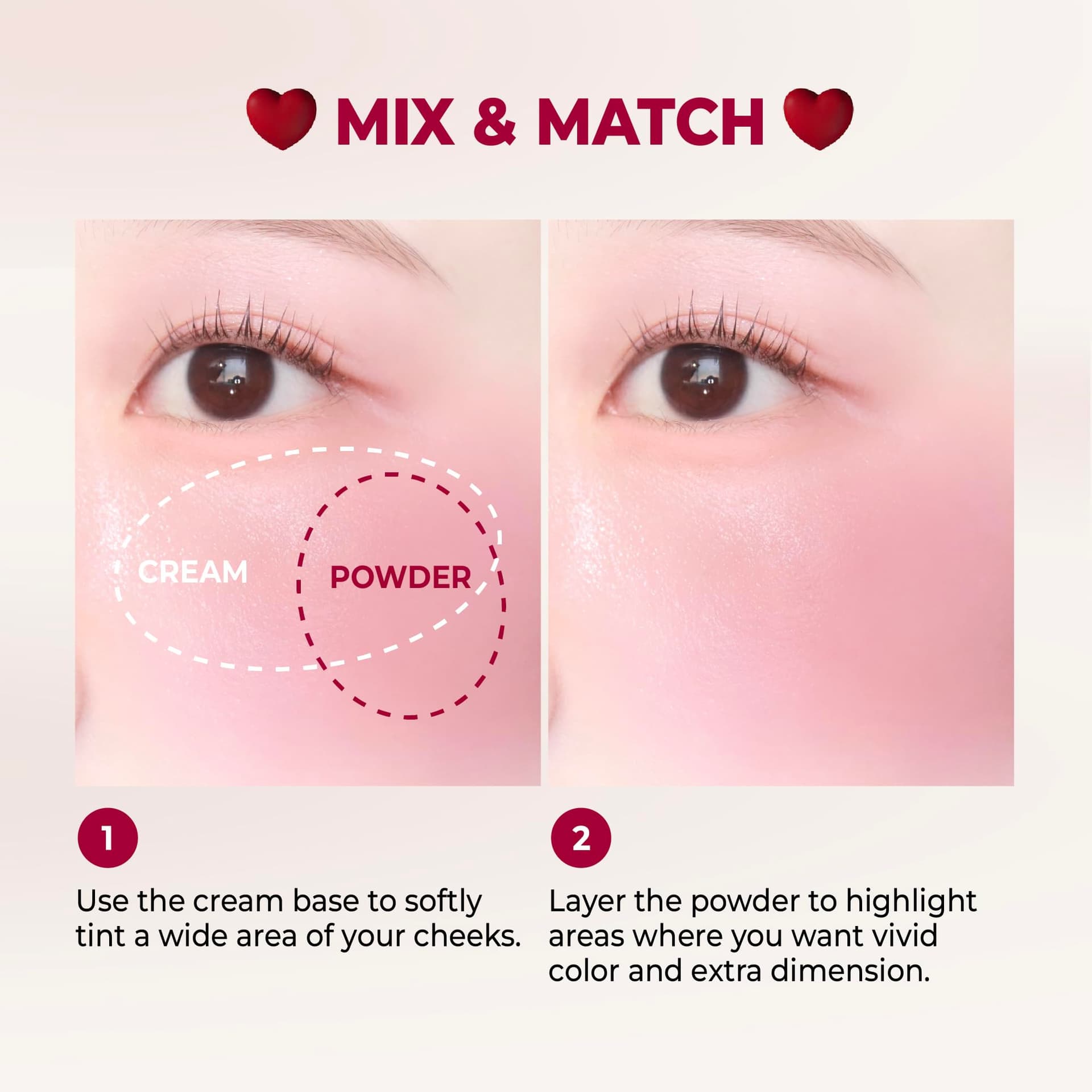 Rubor Tintin Dory Duo Blusher 05 Red Heart Duo 5gr Rojo thumbnail 6