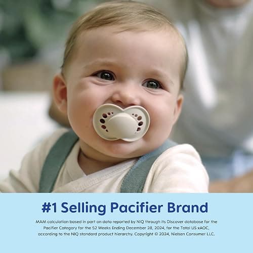 MAM Original Matte Pacifier, 1 sterilzing case, Baby Pacifier, Best Pacifiers for Breastfed Babies, 6-16 Months, Boy thumbnail 2