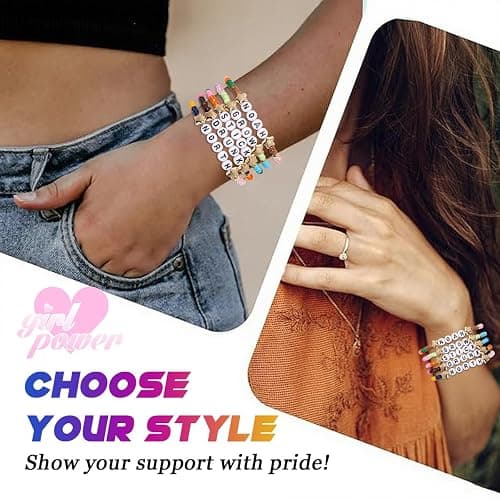 AICase for Noah Merch Gifts Inspired Bracelets 5 Pcs Stackable | Stretch Beaded Friendship Bracelets Concert Outfit Vinyl Poster Sticker Merchandise Gifts for Fans Women Birthday Christmas thumbnail 7