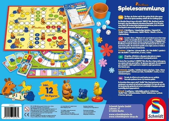 Schmidt Spiele 40598 Die Maus, Spielsammlung, Bunt, Meerkleurig thumbnail 3