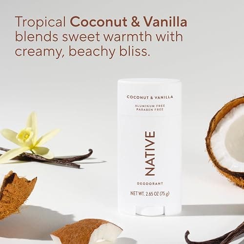 Native Deodorant Contains Naturally Derived Ingredients, 72 Hour Odor Control | Deodorant for Women and Men, Aluminum Free with Baking Soda, Coconut Oil and Shea Butter | Coconut & Vanilla thumbnail 4