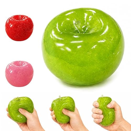 Slushy Apple Squishy, Slow-Rising Squishys Apple Stress Ball, Soft Slow Rising Ball for Adult use in Offices and Homes(Green) - Image 1