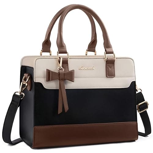 LOVEVOOK Purses for Women,Leather Tote Purse and Handbags,Satchel Shoulder Crossbody Top Handle Bags with Zipper - Image 1