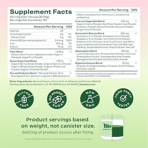 Bloom Nutrition Greens thumbnail 2