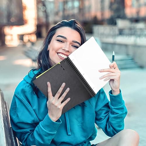 INFUN 1 Inch Telescoping 3 Ring Binder - 4PCS-White, Flexible Binders with Customizable Front Cover and Clear Catalog Pocket, Holds 8.5x11 inch Paper thumbnail 2