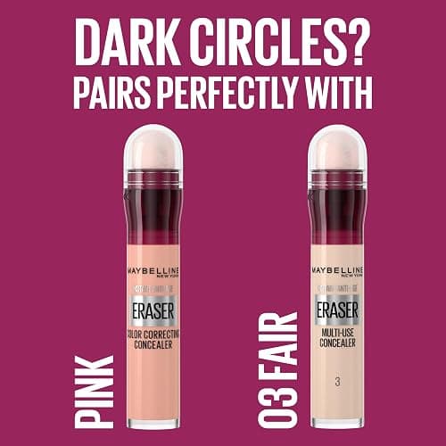 Maybelline Instant Anti-Age Eraser Eye Concealer for Face, Dark Circles, Blemish & Fine Lines Concealer, Full Coverage, Dermatologist Tested, Suitable for Sensitive Skin, Shade: 03 Fair thumbnail 6