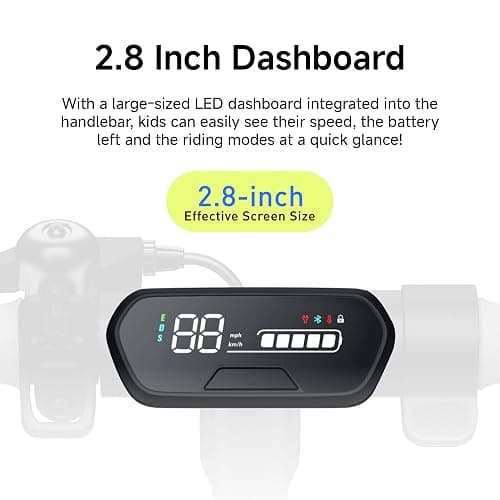 Segway Ninebot eKickScooter - Electric Scooter for Kids 6-14, w/t Adjustable Handlebar Height (Only C2 Pro) for Riders up to 132 lbs, Includes New Cruise Mode, UL-2272 Certified thumbnail 6