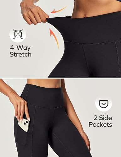 Ewedoos Fleece Lined Leggings Women Thermal Leggings for Women with Pockets High Waisted Winter Warm Tights Pants Clothes thumbnail 5