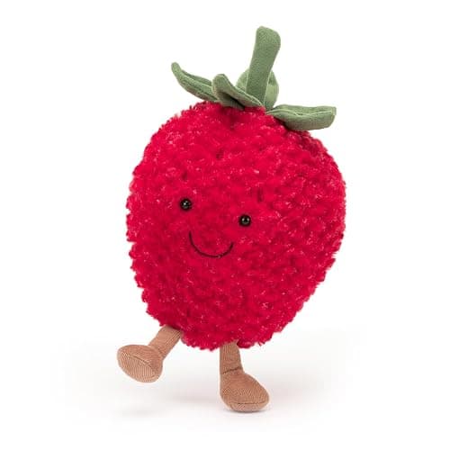 Jellycat Amuseables Strawberry Stuffed Toy, 8 inches - Fruit Plush - Fun Gift Idea thumbnail 4