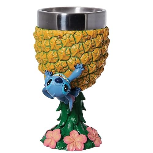 Enesco Disney Showcase Lilo and Stitch Pineapple Decorative Goblet Figurine, Multicolor 7.09 Inches thumbnail 4