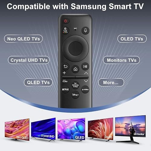 Replacement for Samsung-TV-Remote-Control,BN59-01432A Rechargeable-Voice-Remote Compatible Samsung Frame Crystal Solar UHD Neo QLED OLED Serie Smart TVs thumbnail 2