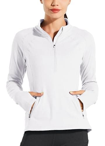 Willit Women's Fleece Running Jacket Pullover Thermal Equestrian Shirt Golf Shirt Long Sleeve Half Zip Exercise Winter Gear thumbnail 2