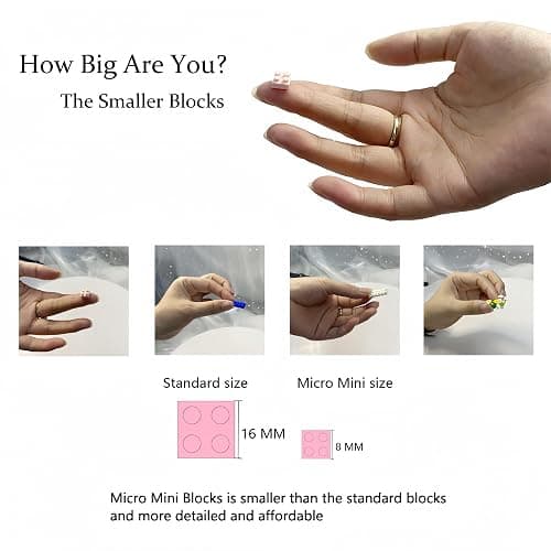 alltogetho Huge Swan Stone Castle Micro Mini Blocks – 10000pcs Challenging Building Set, High-Difficulty 3D Puzzle, Ultimate Achievement, Cool Decorative Piece, Perfect Time-Killer thumbnail 4
