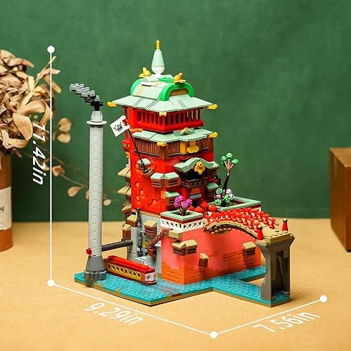 Flowers Japanese Castle House Building Kit Compatible with Lego Sets for adutls,Creator Architecture Building Model Set for Girls 8-14 Years Up Movie Lover 1826 pcs thumbnail 4