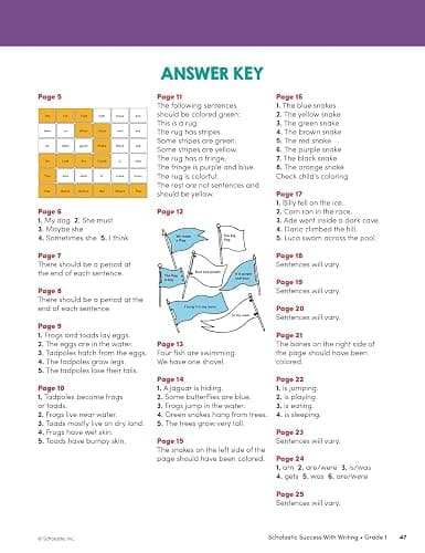 Scholastic Success with Writing Grade 1 Workbook thumbnail 13