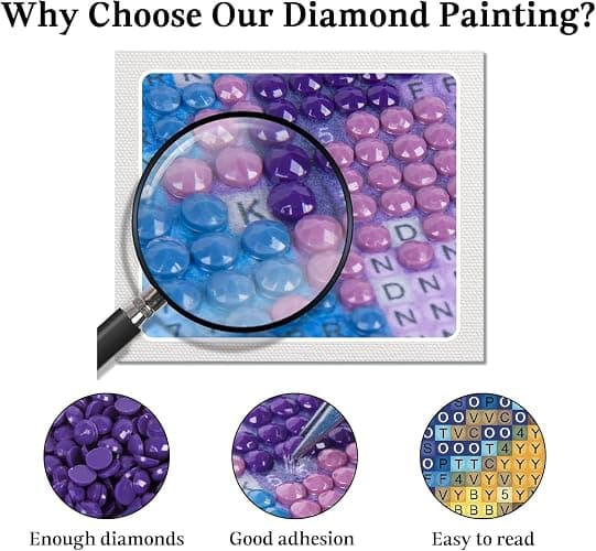 Diamond Art Kits for Adults-Diamond Art Painting Kits for Adults,DIY 5D Full Drill Diamond Art Perfect for Relaxation and Home Wall Decor (12x16 inch) thumbnail 6