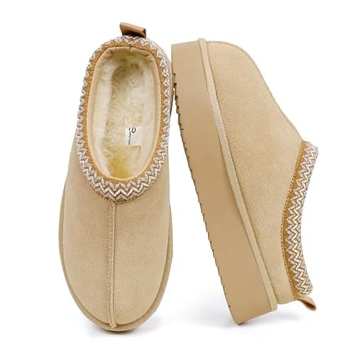 EVELLYHOOTD Slipper for Women Men Suede Braided Mini Boots with Fluffy Fur Lining Short Ankle Boots for Autumn Winter Warm Casual Comfort Shoes - Image 1