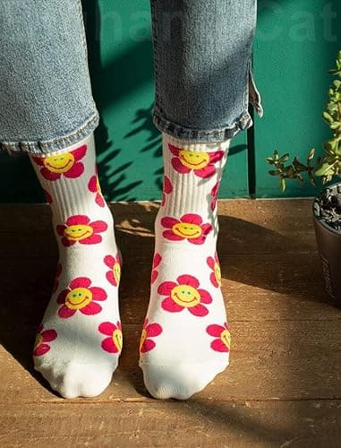IIG 3-6 Pairs Womens Cute Animal Patterned Funny Novelty Cotton Crew Socks thumbnail 6
