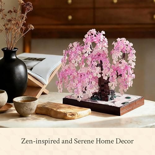 Wise Block Cherry Blossom Bonsai Building Set for Adults, Ages 18+, Pink Sakura Tree Artificial Plant for Home, Office or Bedroom Decor, Botanical Collection Gift for Birthdays & Holidays - 900PCS thumbnail 3