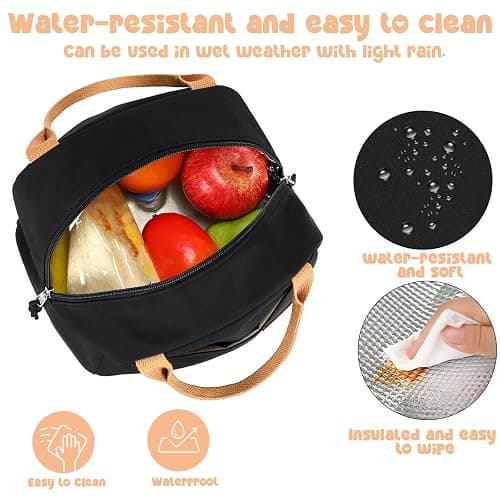 Bluboon Lunch Box for Women Men Cute Lunch Bag Reusable Insulated Lunch Bags Large Capacity Lunchbox Cooler for Work Picnic or Travel thumbnail 4