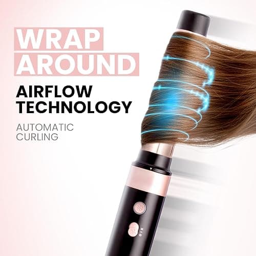 ELLA BELLA® 6 in 1 Professional Hot Air Styler • Powerful Hair Dryer & Straightener Set • Styling Without Heat Damage • Fast Drying Curling Volumizing Straightening • Includes Protective Travel Case thumbnail 4