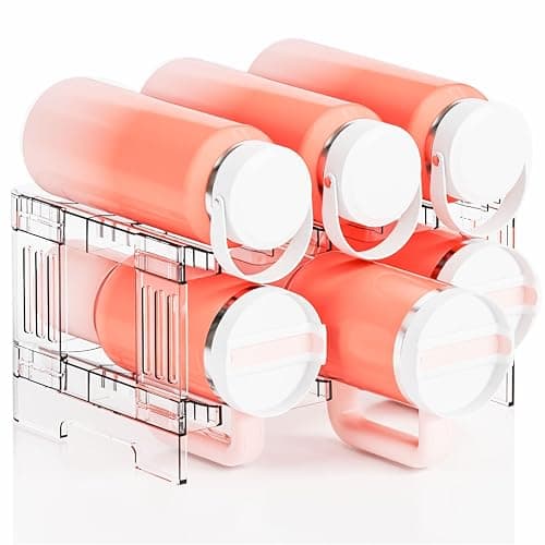 Yieach Large Stanley Cup Holder With Handle Groove,Stackable Tumbler and Water Bottle Organizer for Kitchen Cabinets,2 Tier Waterbottle and Cup Storage Organizer for 40 OZ Yeti,Owala,Yeti Storage thumbnail 9