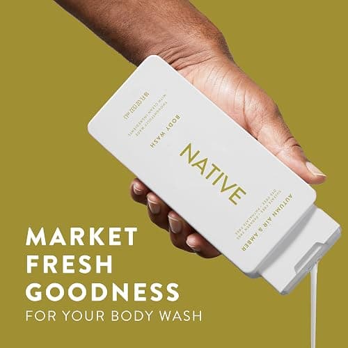 Native Body Wash with Naturally Derived Ingredients – Autumn Air & Amber – Sulfate & Paraben Free – For Women & Men – Skin‑Loving Cleanser – 18 oz (2‑Pack) thumbnail 3