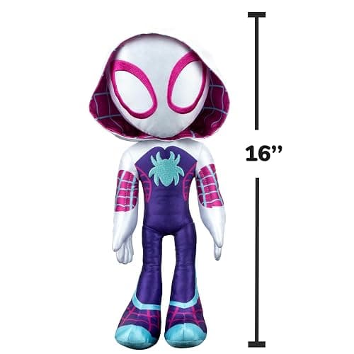 Marvel’s Spidey and His Amazing Friends - My Friend Ghost-Spider 16” Plush with Sounds - Superhero Toys for Kids 3 and Up thumbnail 3