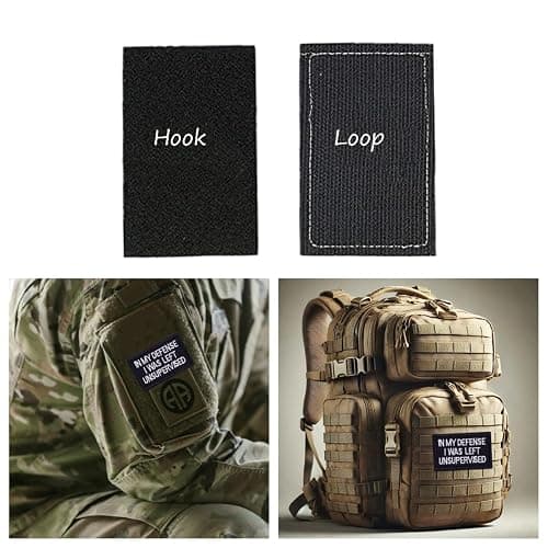 in My Defense I was Left Unsupervised Patch, Funny Military Morale Patches, Meme Patch, Mello Patch, Hook and Loop, Sew On Emblem Fastener for Tactical Backpack, Murph, Vests, Jeans, Hats, Helmets thumbnail 3