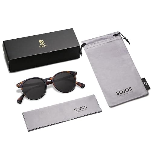 SOJOS Small Round Classic Polarized Sunglasses for Women Men Vintage Style UV400 Lens MAY SJ2113 thumbnail 7