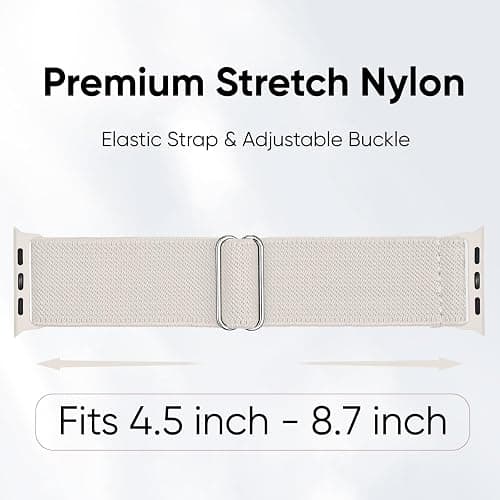 10 Pack Stretchy Bands Compatible with Apple Watch Band 40mm 38mm 41mm 42mm 44mm 45mm 46mm 49mm Women Men, Water-Resistant Solo Loop Elastic Sport Straps for iWatch Series 11 10 9 8 7 6 5 4 3 SE Ultra thumbnail 3