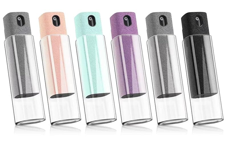 6 Pack Screen Cleaner 3-in-1 Touchscreen Mist Cleaner Spray and Microfiber Cloth Built-in Cleaning Solution Portable Reusable Fingerprint-Proof Spray Bottle for Phone Laptop iPad TV Monitor Car Screen - Image 1