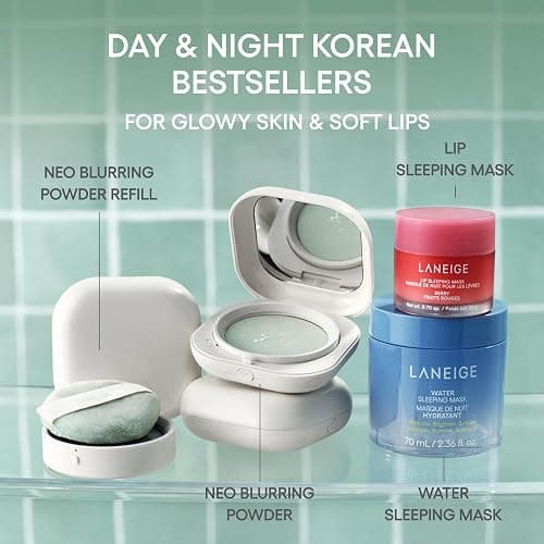 LANEIGE Neo Blurring Powder: Korean Oil-Control Compact with Pore Blurring, Smoothing Finish & Travel-Friendly, No-Spill Packaging thumbnail 9