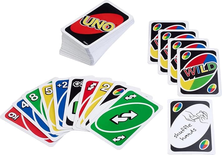 Mattel Games UNO Color & Number Matching Card Game for 2-10 Players Ages 7Y+ thumbnail 6