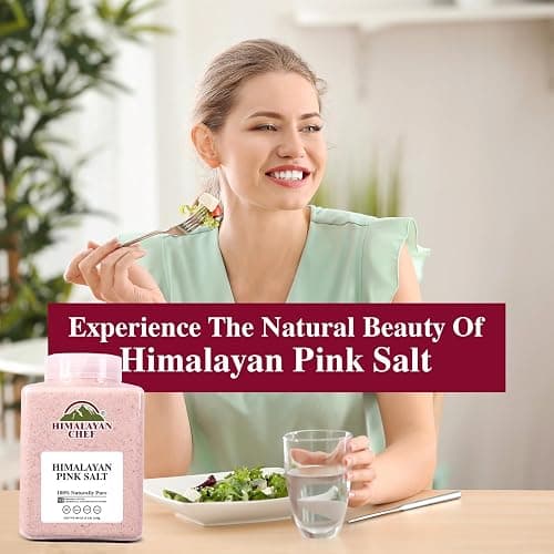 Himalayan Chef Pink Himalayan Salt Fine Grain, 5 lbs Plastic Jar - Pure, Natural, Kosher, Non-GMO, Mineral-Rich, for Cooking, Seasoning, Baking, Table Use thumbnail 4