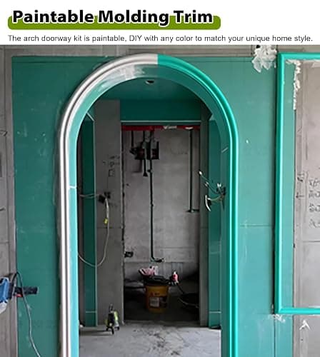 Flexible Wall Trim Doorway Arch Molding, Premade Arch Kit for Door Frame, Interior Curved Frame Half Circle Doorway for Decor Home thumbnail 4